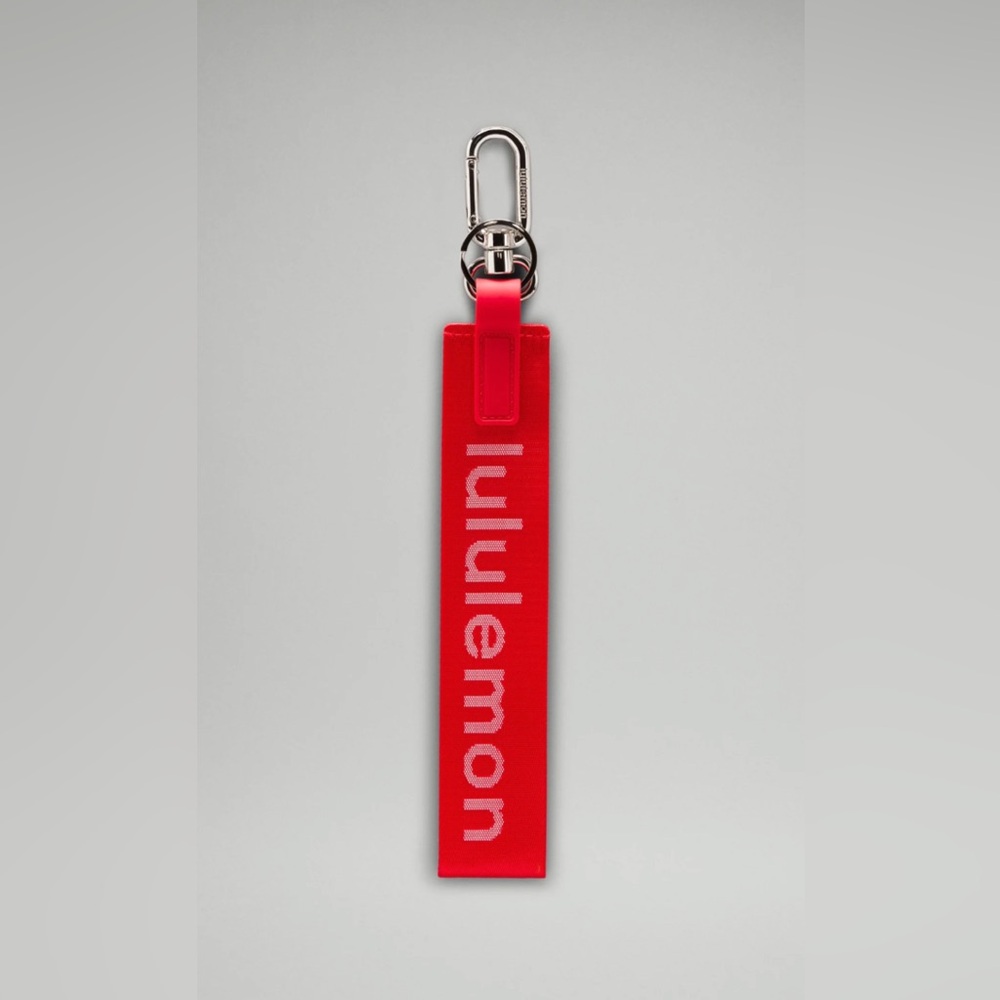Lululemon Red Never Lost Keychain New